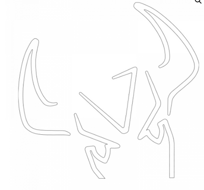 MAXI BULL TRANSFER 150X150CM