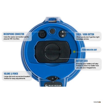 N&K Ocean Blue Megaphone